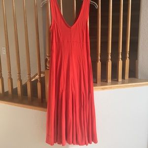 Orange, Anthropology, midi dress!